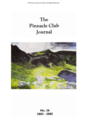 The Pinnacle Club Journal No.-26 2003-2005 cover